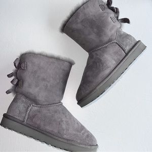 Grey Ugg Bailey Bow II